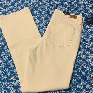 Crown & Ivy Vintage Bootcut Denim Jeans in White size 12 NWT